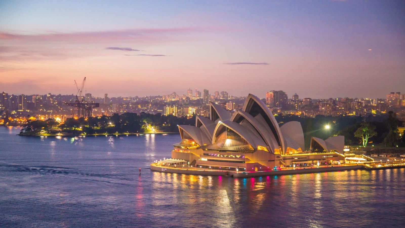 Sydney Opera House in the evening